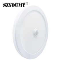 SZYOUMY Levou Painel Liderado 15 W 18 W Sensor de Movimento PIR + Interruptor de luz Led Teto Lâmpadas AC 110- 240 V Motorista embutido NOVO Modelo em 2019 2024 - compre barato