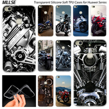 Крутой Мягкий силиконовый чехол для мотоциклов Huawei NOVA 3 3i 4 Honor 7A Pro 7S 6X 7X 8X 8 9 10 Lite Play View 20, Модный чехол 2024 - купить недорого