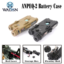 WADSN-caja de batería táctica AN PEQ-2, Softair, láser rojo, apto para rieles de 20mm, sin función, L100mm x W65mm x H20mm, Airsoft, PEQ Box, WEX426 2024 - compra barato