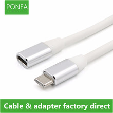 Удлинительный кабель USB Type-C, 1 м, кабель USB 3,1 для передачи данных и видео, удлинитель кабеля с разъемом «Папа-мама» для удлинения провода 2024 - купить недорого