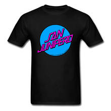 Beach Town San Junipero T-shirt Black Mirror T Shirt Men Tshirt Letter Tops Tees Hip Hop Loose Summer Clothes 2024 - buy cheap