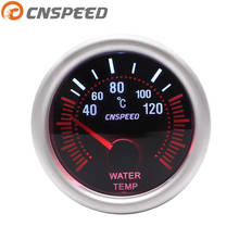 CNSPEED 12V 2'' 52mm Auto Water Temperature Gauge 40-120C Universal Smoke Lens With Water Temp Sensor Car Gauge 2024 - buy cheap