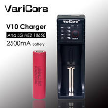 2017 New VariCoreV10 1.2V 3.7V 3.85v AA/AAA 18350 26650 18650 14500 16340 25500 10440 lithium battery charger+HE2 2500mah 2024 - buy cheap