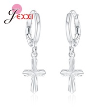 New Arrivals 2020 Charms Boucle Foreille Femme 925 Sterling Silver Fashion Cross Drop Earrings For Women Girls Birthday Jewelry 2024 - buy cheap