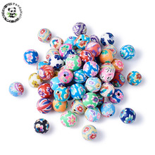 PANDAHALL 200PCS Round 12mm Handmade Polymer Clay Beads Mixed Color Beads For Jewelry Making Findings DIY Bracelets Hole: 2mm 2024 - buy cheap