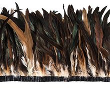 Asia Ra 1 yard natural rooster tails feather trim trimming fringes strips 25-30cm 30-35cm in width DIY chicken feather boas 2024 - buy cheap