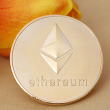 Gold Plated ETH Coin Collectible Art Ethereum Coins Collection Physical Metal Imitation Digital Currency ETH Commemorative Coin 2024 - buy cheap