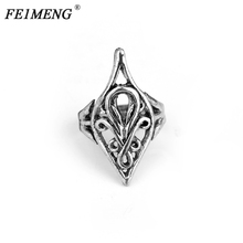 Fashion Genuine Lord Rings Vintage Metal Elrond Ring Classic Antique Hollow Women Men Personality Maxi Cocktail Ring 2024 - buy cheap