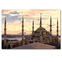 Pintura de arte de pared de tela de Turquía Estambul Sultan Ahmet para decoración de habitación 2024 - compra barato