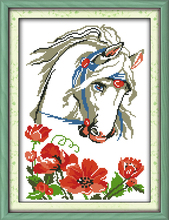 Encanto cavalo kit de costura da lona dos desenhos animados do ponto da cruz do bordado DIY handmade needlework 2024 - compre barato