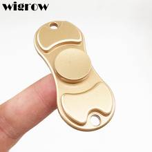 Wigrow 2017 Hot Sale Hand Spinner Golden EDC Toy Finger Gyro Brass Metal Fidget For Autism Educational Office Time Killing Toys 2024 - buy cheap