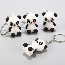 10 Pcs Creative cute cartoon keychain Metal jewelry Animal Panda Keychain Girls bag ornaments accessories gift 2024 - buy cheap