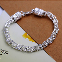 HL096 Free Shipping Silver Bracelet Fashion Jewelry Bracelet New faucet Bracelet jewelry wholesale high quality men 2024 - buy cheap