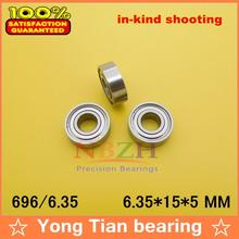 High Quality Non-standard ball bearing SUS440C stainless steel bearings 696/6.35ZZ S696ZZb6.35 6.35*15*5 mm NBZH bearings 2024 - buy cheap