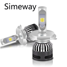 simeway 2x H4 LED H7 H11 D1 D2S Car led headlight bulb with XHP70 chip 100W 12000LM 6000K 9005 hb3 9006 hb4 H8 H9 auto fog light 2024 - buy cheap