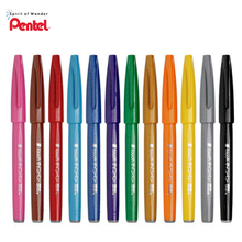 Pentel Touch красочный набор кистей для рисования 6/12 цветов Набор SES15C Мягкая головка Ограниченная Коллекция сезонов для рисования открыток на день рождения 2024 - купить недорого