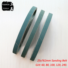 5 Pieces 25 * 762mm Sanding Belt Fused Zirconia Alumina 25*762mm Sanding Screen 1" * 30" For Metal With Grit 60 80 100 120 180 2024 - buy cheap