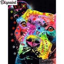 Dispaint Completo Quadrado/Rodada Broca 5D Pintura Diamante DIY "cor Dos Desenhos Animados do cão" 3D Bordado Ponto Cruz Casa presente Decor A01021 2024 - compre barato