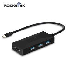 Rocketek multi type-C USB c 3.0 HUB 3 port OTG adapter splitter SD/TF Card Reader for MacBook Air PC computer laptop accessories 2024 - buy cheap