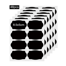 48pcs Waterproof Spice Stickers Kitchen Label sticker Spice Tools Chalkboard Labels Stickers Bottles Jar Jam Organizer Black Tag 2024 - buy cheap