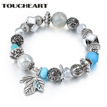 TOUCHEART-pulsera de acero inoxidable para hombre y mujer, brazaletes de la amistad, fabricación de joyería de marca de lujo, SBR180014 2024 - compra barato