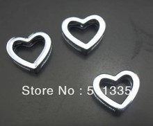 Venta al por mayor 100 unids/lote 8mm amuleto de corazón deslizante diy accesorios joyería hallazgos 2024 - compra barato