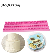 Sugarcraft Newest Wave pattern Wavy texture silicone mold fondant mould cake decorating tools chocolate mold D1301 2024 - buy cheap