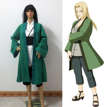 Tsunade-Disfraz de Anime japonés, traje de uniforme, Kimono, abrigo, Top, pantalones y cinturón 2024 - compra barato