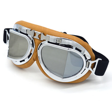 Винтажные очки-авиаторы для мотоцикла, велосипеда, скутера, с защитой от УФ-лучей 2024 - купить недорого