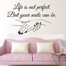 Window Vinyl Decal Nail Salon Quote Wall Sticker Nail Art Polish Wall Mural Beauty Salon Decoration Manicure Vinyl Art MLY05 2024 - buy cheap