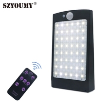 SZYOUMY 48led Outdoor Solar PIR Motion Sensor Light Waterproof Body Sensor 3 Mode Solar Wall Lamp Garden Yard Street 2024 - compre barato