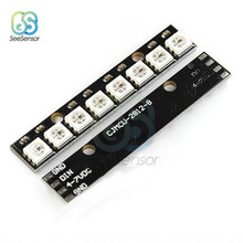 Placa controladora de 8 canales WS2812 RGB, 8 LED 5050, luz integrada, Módulo de placa de desarrollo accionado a todo Color para Arduino 2024 - compra barato