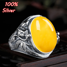 100%-anillo Oavl ajustable de Plata de Ley 925, ajuste en blanco, tótem de dragón de cera de 16x21MM, bandeja de ajuste, anillo antiguo en blanco 2024 - compra barato