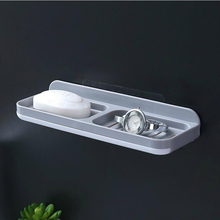 Double Soap BoxBathroom Accessories Soap Dish Suction Holder Storage Basket Soap Box Stand cup soap rack 26*9cm 2024 - buy cheap