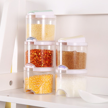 MOM'S HAND 5pcs/Set Kitchen Creative Transparent Seasoning Cans Kitchen Cylindra Spice Rack Condiment Bottles Pepper Shakers Box 2024 - buy cheap