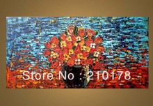 handmade oil painting on canvas modern 100%  Best Art Flower oil painting original  directly from artis  FL1-062 2024 - buy cheap