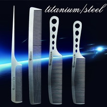 New Hair Comb For Hair Salon, 100% Hand Made Stainless Steel Hair Cutting Comb, Pro Hairdressing Steel Comb D-b1 3 Design 2024 - buy cheap