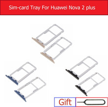 SIM &Micro SD Card Reader For Huawei NOVA 2 Plus Nova2+ BAC-AL00 L21 TL00N Sim & Memory Card Tray Slot Adapter Replacement PARTS 2024 - buy cheap