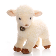 cute plush sheep toy high quality beige sheep doll gift about 30x25cm 2024 - buy cheap