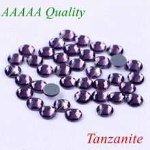 AAAAA Luxury Hotfix Rhinestone Tanzanite SS6 SS10 SS16 SS20 SS30 Glass Crystals Flatback Iron On Diamond 2024 - buy cheap