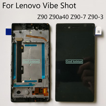 Original 5.0 inch Black For Lenovo Vibe Shot Z90 Z90a40 Z90-7 Z90-3 LCD DIsplay + Touch Screen Digitizer Assembly With Frame 2024 - buy cheap