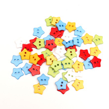 LF 50Pcs Mixed Star 15mm Resin Sewing Buttons For Cloth Needlework Flatback Scrapbooking Crafts Decorative Diy Accessories 2024 - buy cheap