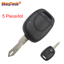 OkeyTech 5 Piece Auto Remote 1 Button Car Key Shell For Renault Twingo Clio Kangoo Master Uncut NE73 Blade Replacement Case FOB 2024 - buy cheap