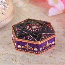 European metal Jewelry Box Enameled Trinkets Carrying Box cute Vintage Flower Carved Gift Packing Box storage organizer Z109 2024 - buy cheap