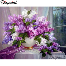 Dispaint Full Square/Round Drill 5D DIY Diamond Painting " purple flower" Embroidery Cross Stitch 3D Home Decor A02500 2024 - buy cheap