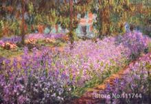 Пейзаж картины художников сад в Giverny c. От Клода Monet холст искусство Высокое качество ручная роспись 2024 - купить недорого