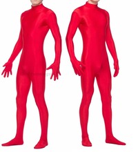 Kid Adult Headless /No Head Red Zentai Costume Spandex Fancy Dress Unisex Skin Lycra Suit bodysuit Catsuit 2024 - buy cheap