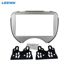 LEEWA 2DIN Car Radio Stereo Fascia Panel Refitting Frame For Nissan March/Micra RENAULT Pulse Audio Installtion Trim Mount Kit 2024 - buy cheap