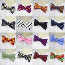 GHLB21-36 HOT Mens 100% Silk bowties Self Tie Men's bow Ties butterflies Stripes Polka Dot Paisley Jacquard Woven Men Butterfly 2024 - buy cheap