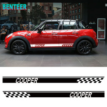 2pcs/lot Car Side Decal Stripes Stickers Flag Graphi for MINI Cooper One S Countryman R60 Paceman R61 F55 F56 R56 R50 R53 2024 - buy cheap